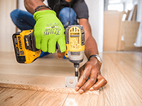 drilling into door